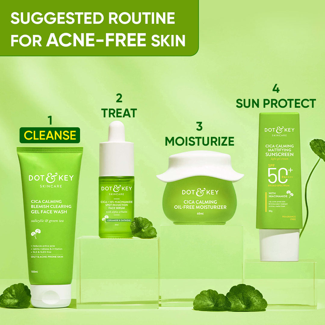 Cica + Salicylic Gel Face Wash 100g - Pack of 2