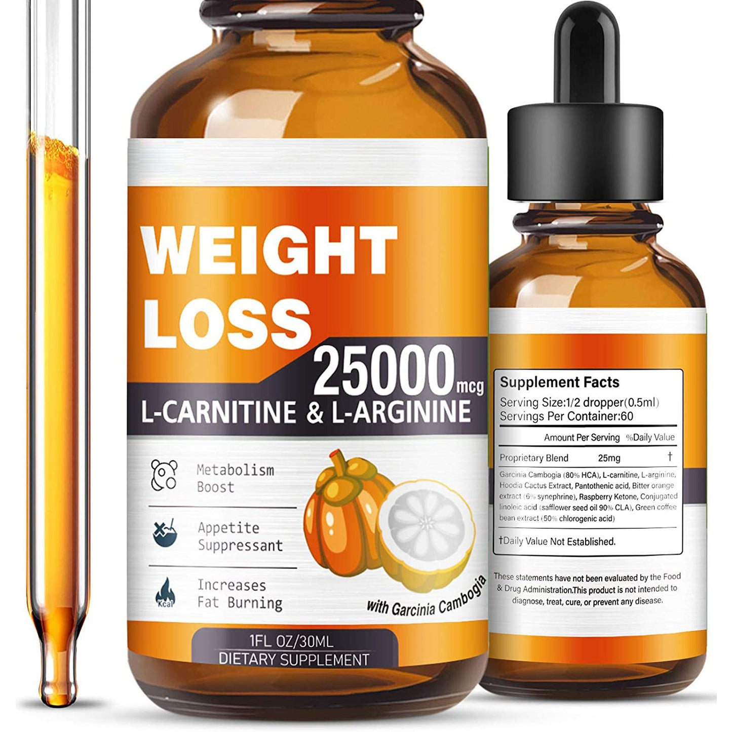 Weight management with L-carnitine drops