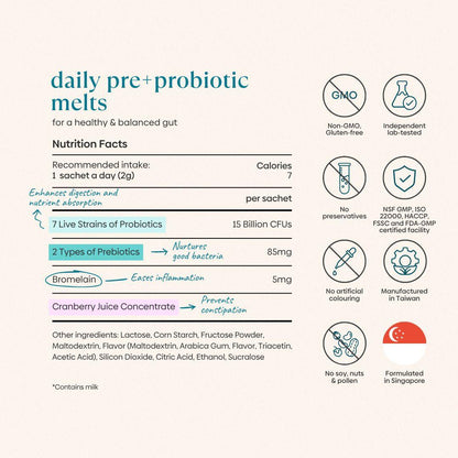 Daily Pre+Probiotic Melts