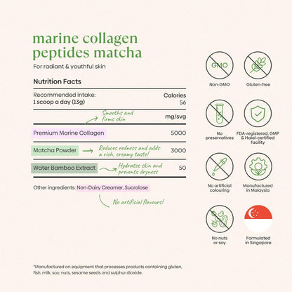 Marine Collagen Peptides Matcha