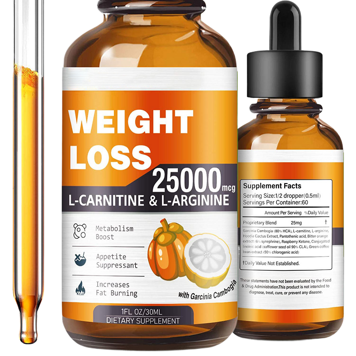Weight management with L-carnitine drops